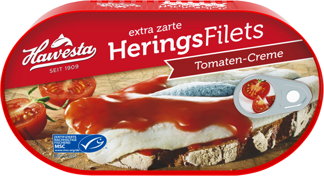 Hawesta Heringsfilets Tomaten-Creme 