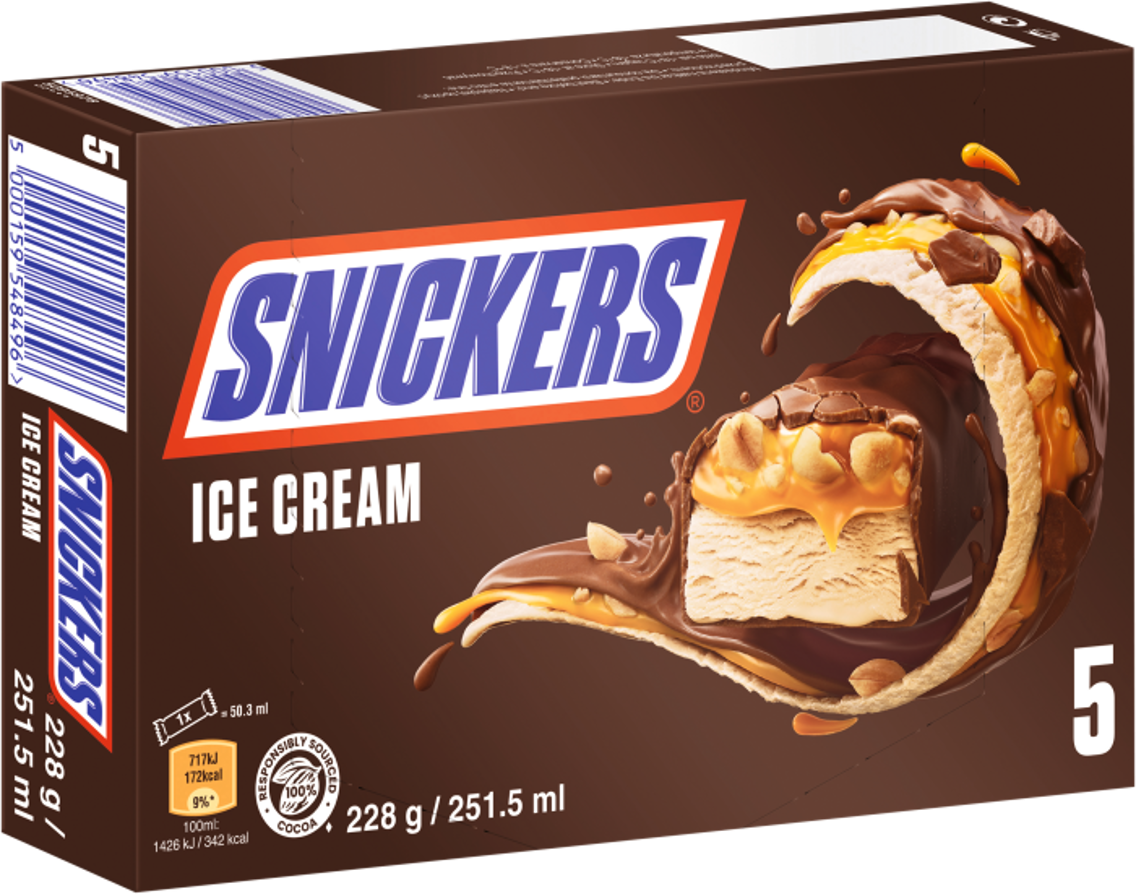 Mars oder Snickers Eisriegel