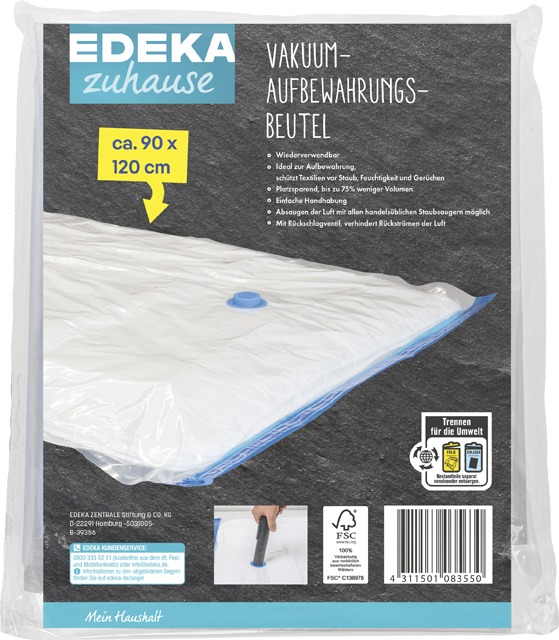 EDEKA zuhause Vakuum-Aufbewahrungsbeutel