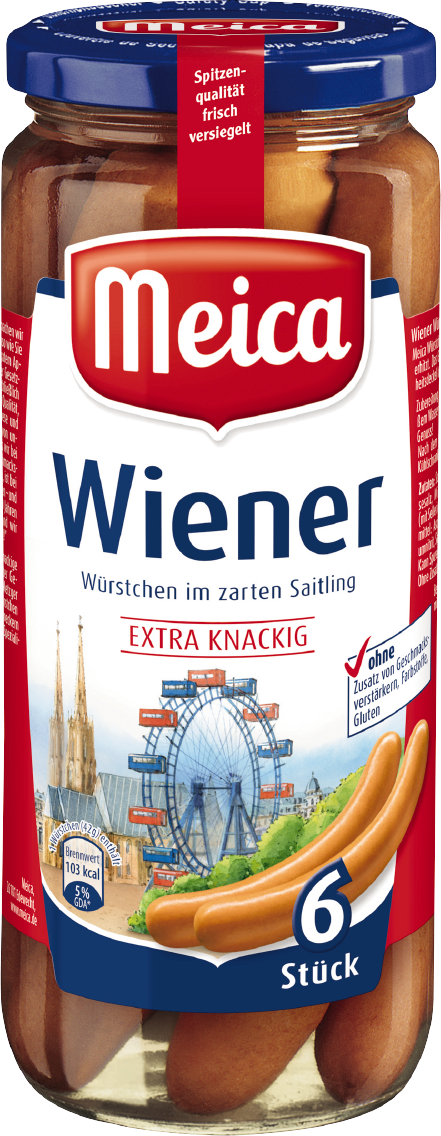 Meica Wiener-, Frankfurter- oder Geflügelwürstchen