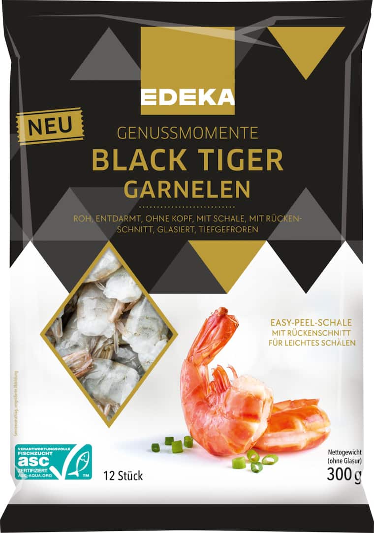 EDEKA Genussmomente Black Tiger Garnelen