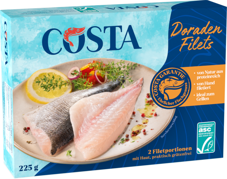 Costa Doraden oder Wolfsbarsch Filets