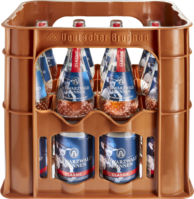 Donnerstag bis Samstag: Schwarzwald Brunnen Mineralwasser Classic, Medium oder Still