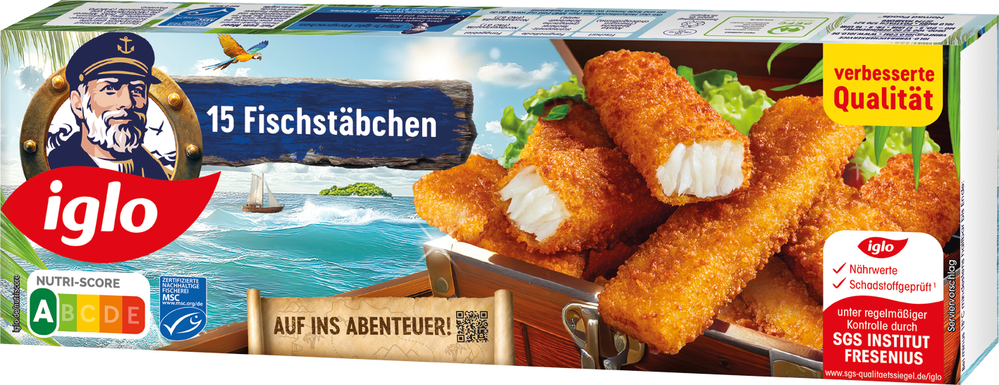Iglo Fischstäbchen oder Goldknusperfilets