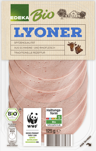 EDEKA Bio Lyoner oder Paprika Lyoner