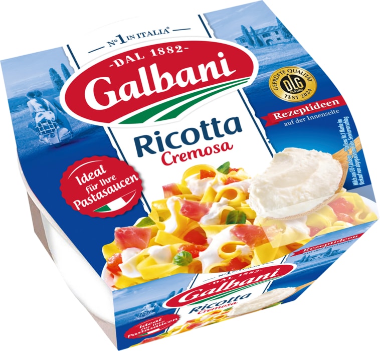 Galbani Mozzarella Fior di latte gerieben oder gewürfelt oder Ricotta