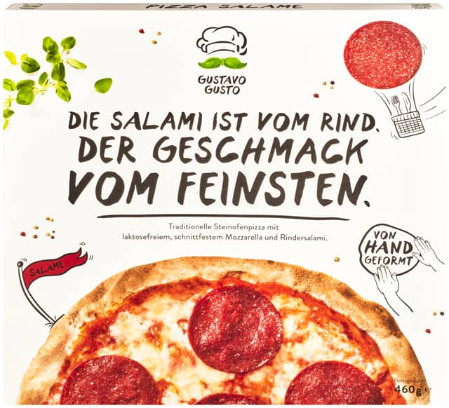 Gustavo Gusto Steinofen Pizza Salami 