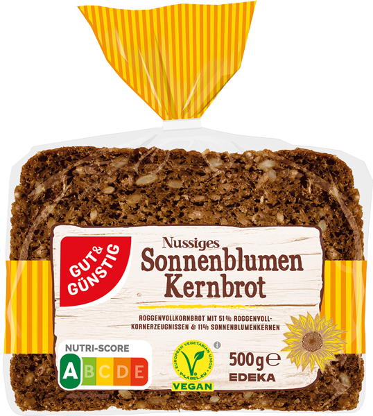 GUT&GÜNSTIG Nussiges Sonnenblumenkernbrot