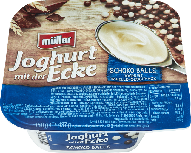 Donnerstag bis Samstag: Müller Joghurt mit der Ecke