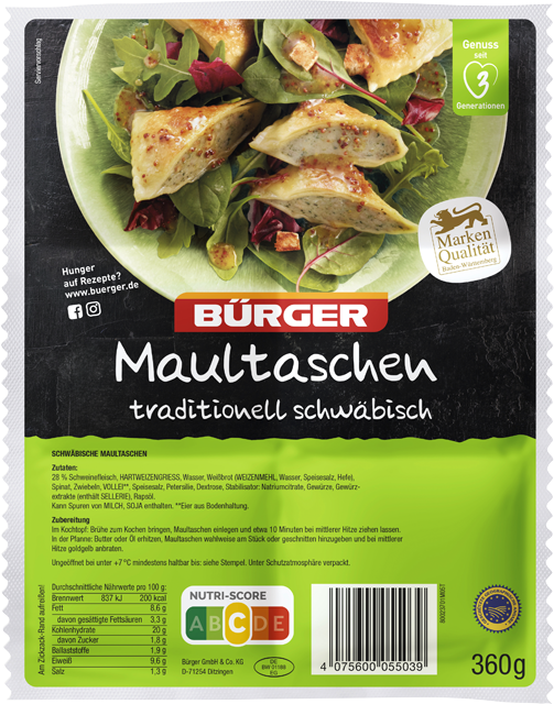 Bürger Maultaschen