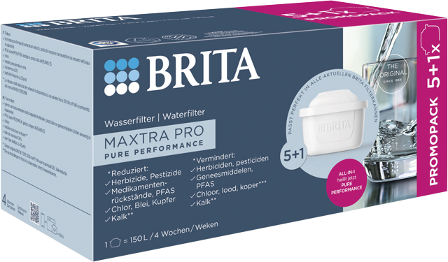 BRITA Maxtra Pro Wasserfilterkartuschen All-in-1 Pack 5+1