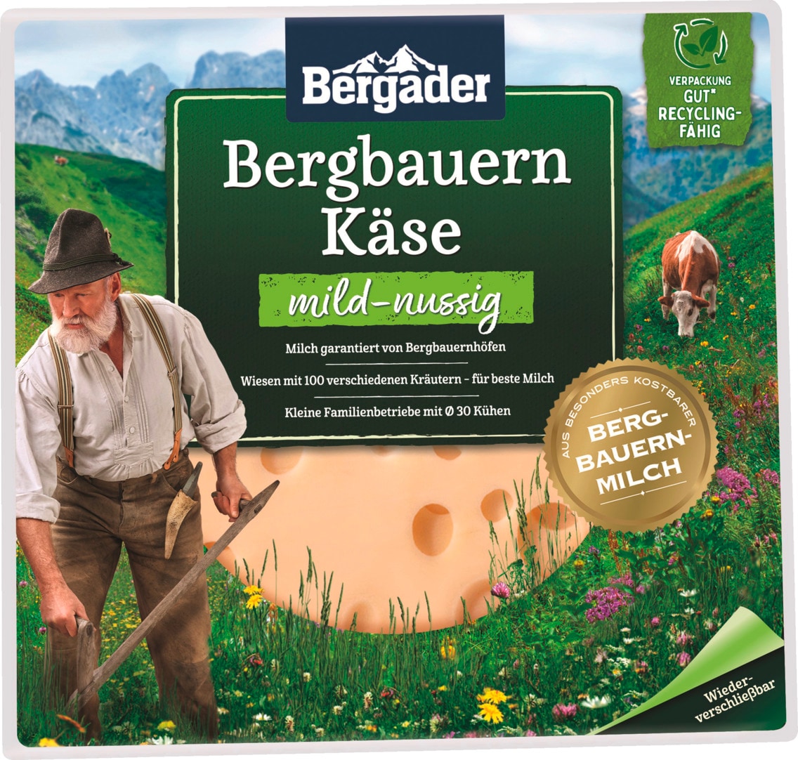 Bergader Käse Scheiben