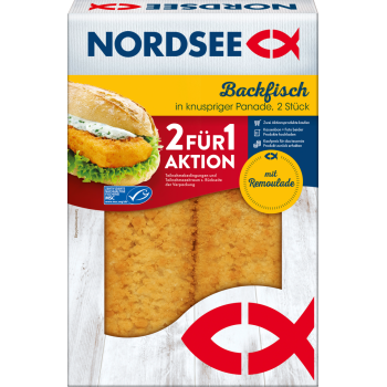 Nordsee Backfisch, Fischfrikadellen, Herings- oder Matjesfilets