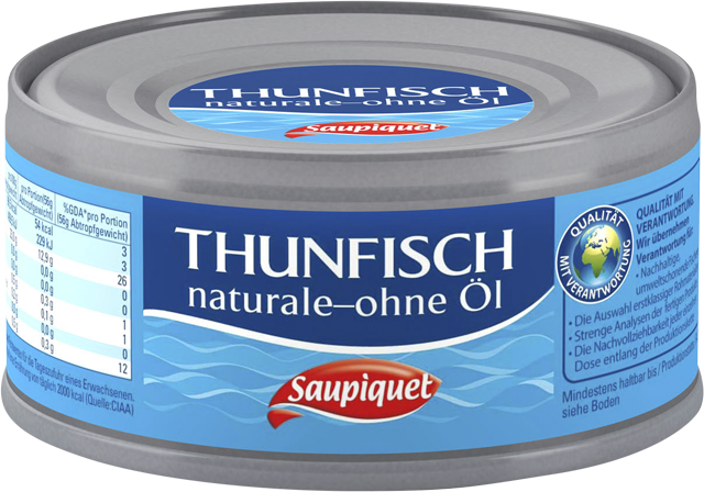 Saupiquet Thunfisch Stücke ohne Öl oder in Sonnenblumenöl