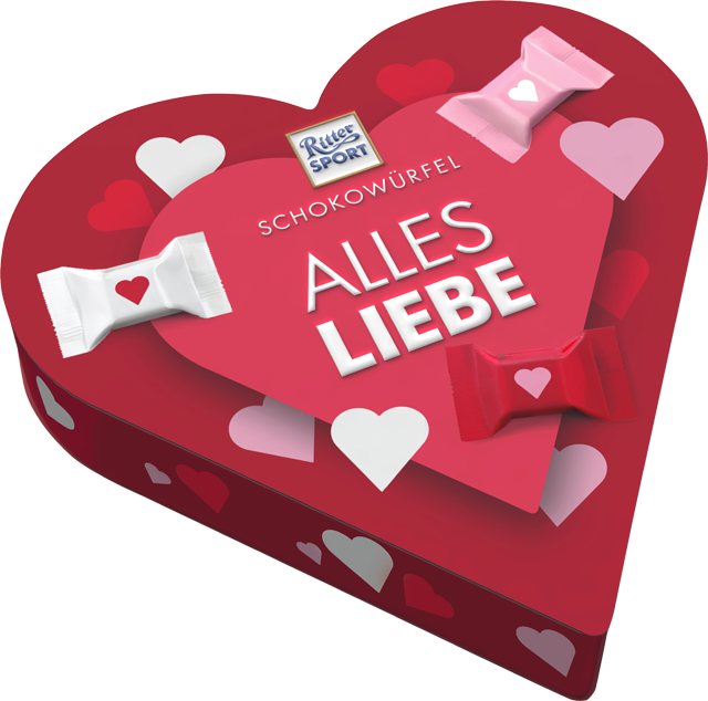 Ritter Sport Schokowürfel Herz 