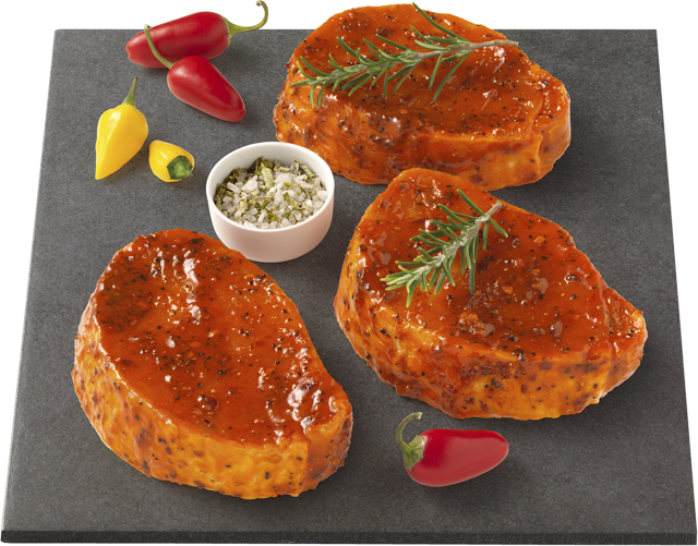 Zarte Rückensteaks