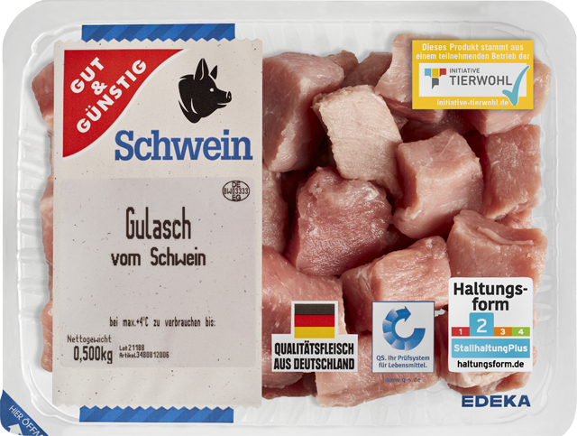 Gut & Günstig Schweine-Gulasch