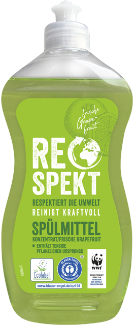 Respekt Spülmittel frische Grapefruit oder Feigentraum