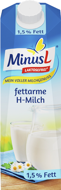 Minus L laktosefreie haltbare Milch