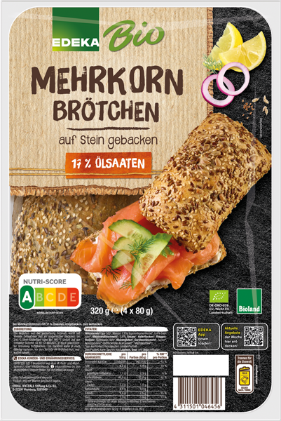 EDEKA Bio Mehrkornbrötchen