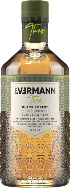 Evermann Theo Black Forest Double Distilled Blended Whisky 