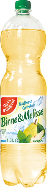 GUT&GÜNSTIG Wellnessgetränk Birne & Melisse