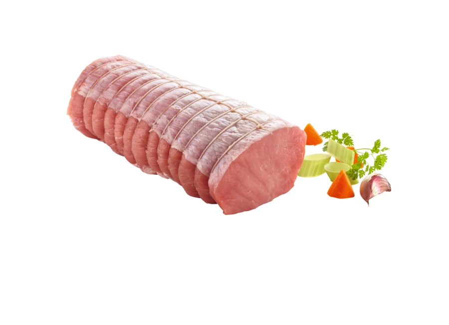 Strohschwein Rücken-Rollbraten* oder Minutensteaks*