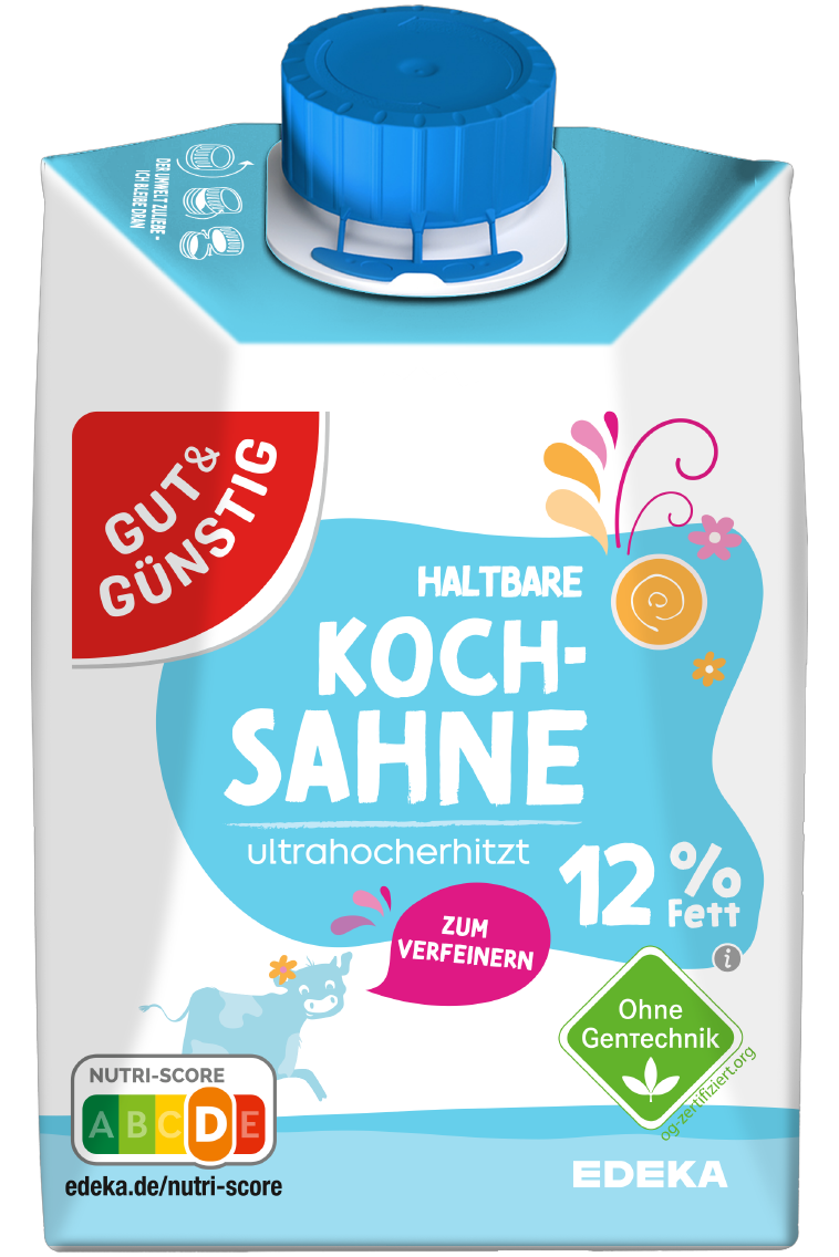 2 x GUT&GÜNSTIG H - Kochsahne 12 % Fett