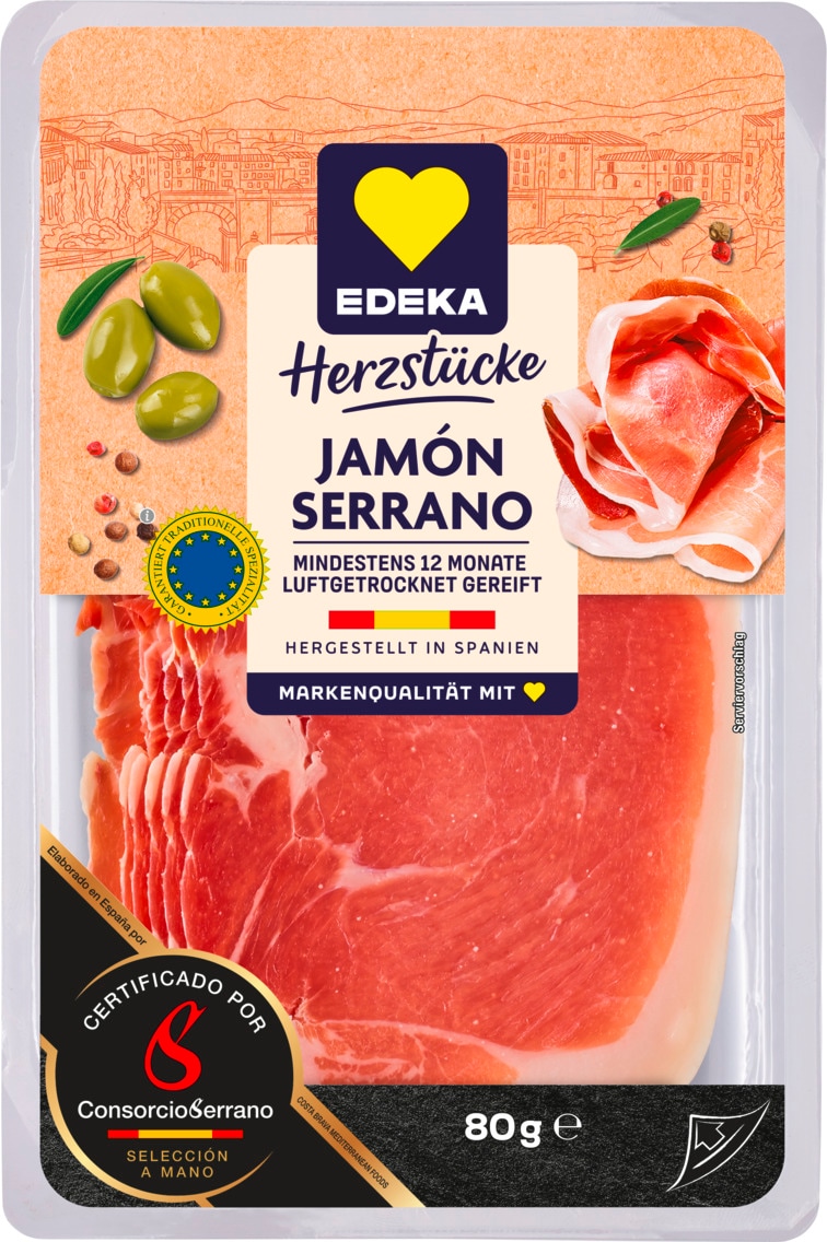 EDEKA Herzstücke Serrano Schinken oder Tapitas