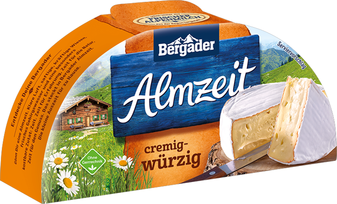 Bergader Bavaria Blu oder Almkäse dt. Weichkäse