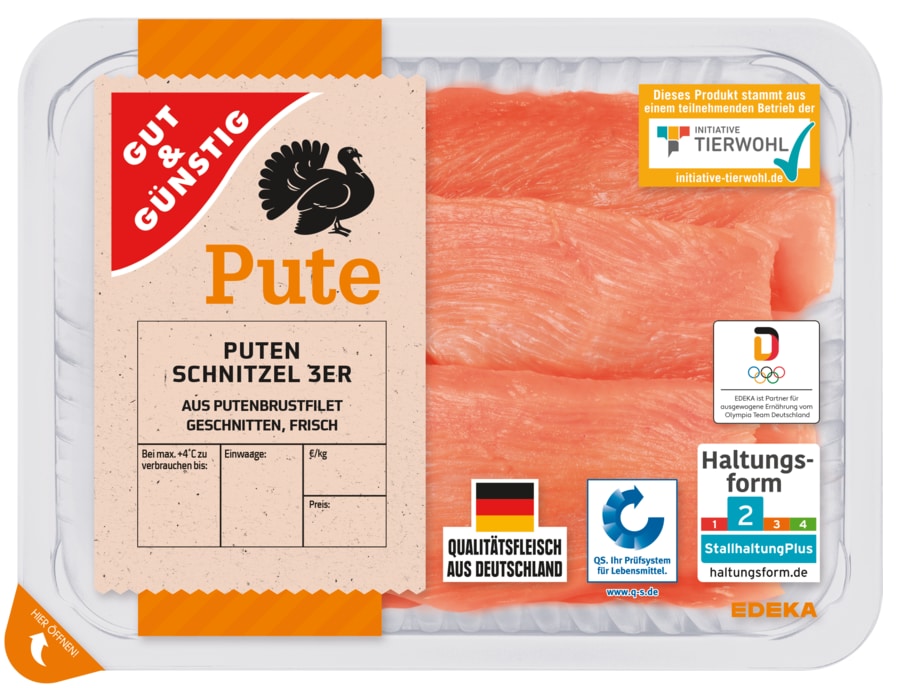 Gut&Günstig Delikatess Puten-Schnitzel*