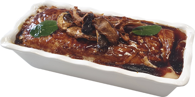 Leberpastete mit Waldpilzen 