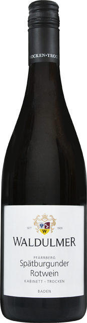 Baden Waldulmer Pfarrberg Spätburgunder Rotwein Kabinett 