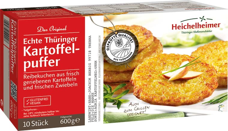 Heichelheimer Das Original Echte Thüringer Kartoffelpuffer