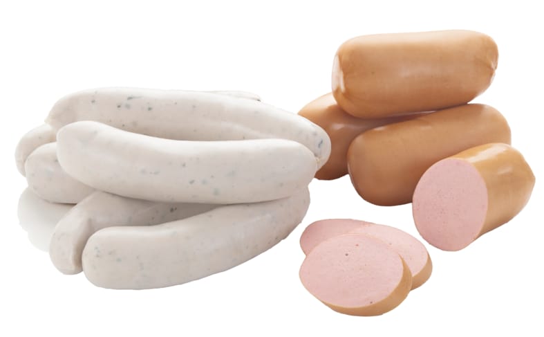 Münchner Weißwurst oder Dicke