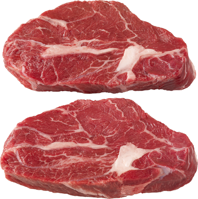 ¹Rinderhochrippensteaks