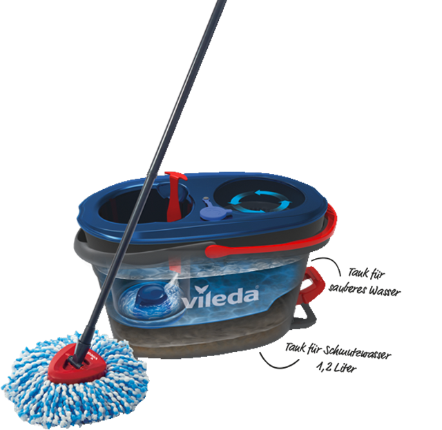 vileda Wischmopp-Set „H2Pro Spin Mop“