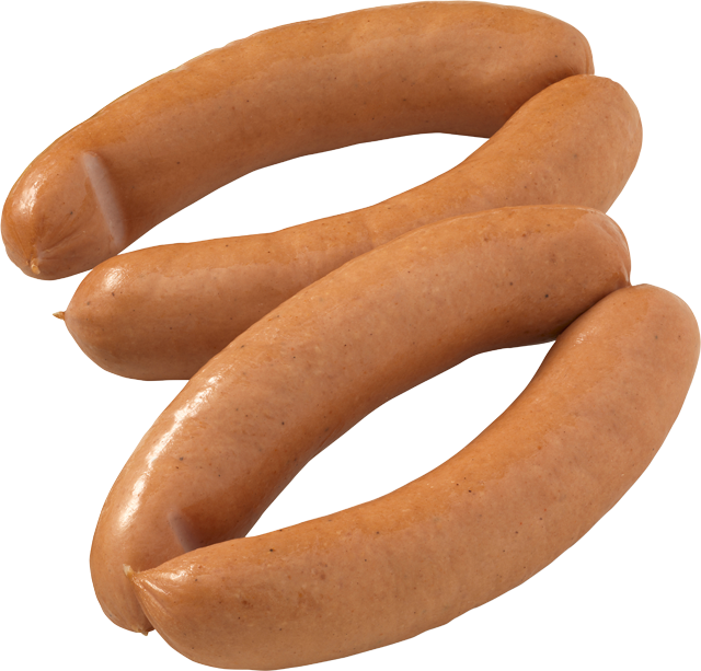 Delikatess Fleischwürstchen, knackige Servela – rote Wurst 