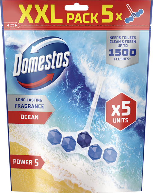 Domestos WC-Stein Power 5 Ocean oder Lime