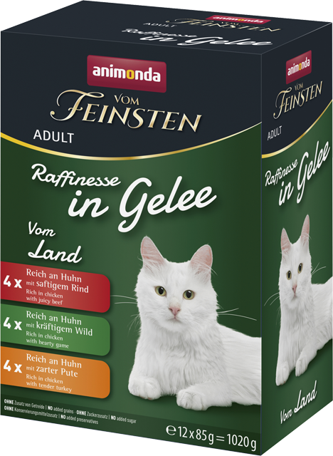 Animonda Katzennahrung Vom Feinsten Adult Raffinesse in Gelee Vom Land