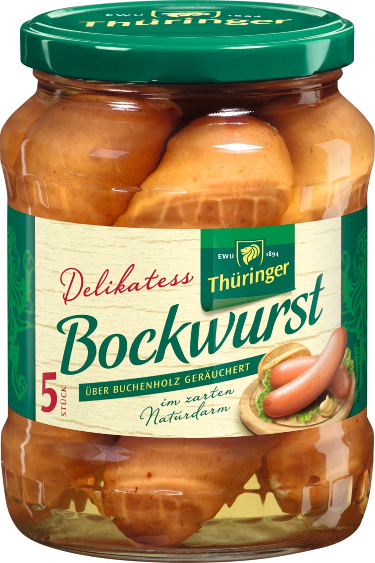 EWU 1894 Thüringer Bockwurst oder Original Thüringer Bockwürstchen