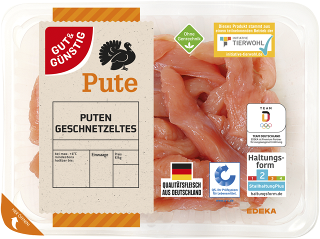 Gut & Günstig Putengeschnetzeltes 