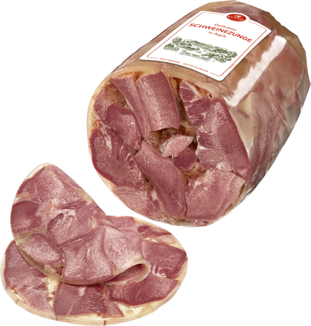 Delikatess  Schweinezunge in Aspik 