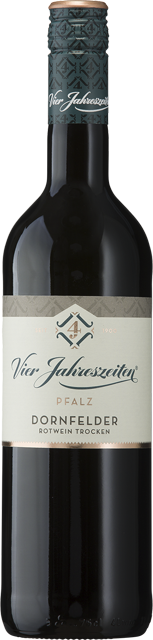 Pfalz Vier Jahreszeiten Dornfelder Rotwein trocken 