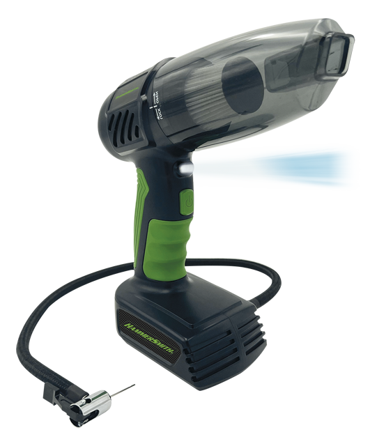 HAMMER SMITH Akku-Staubsauger und Power-Kompressor