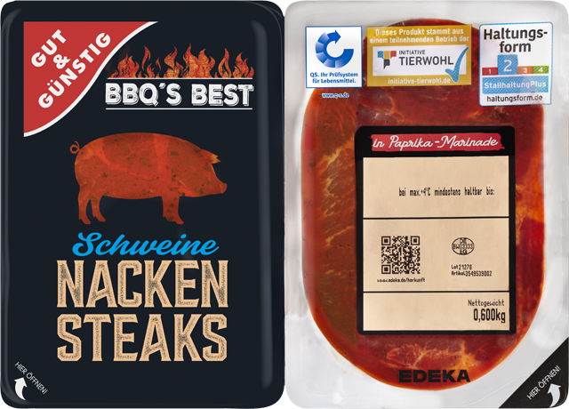 Gut & Günstig Schweine-Halssteaks