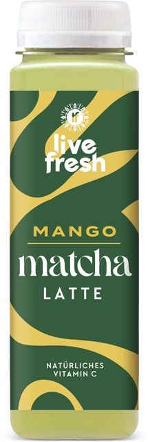 live fresh Mango matcha Latte 