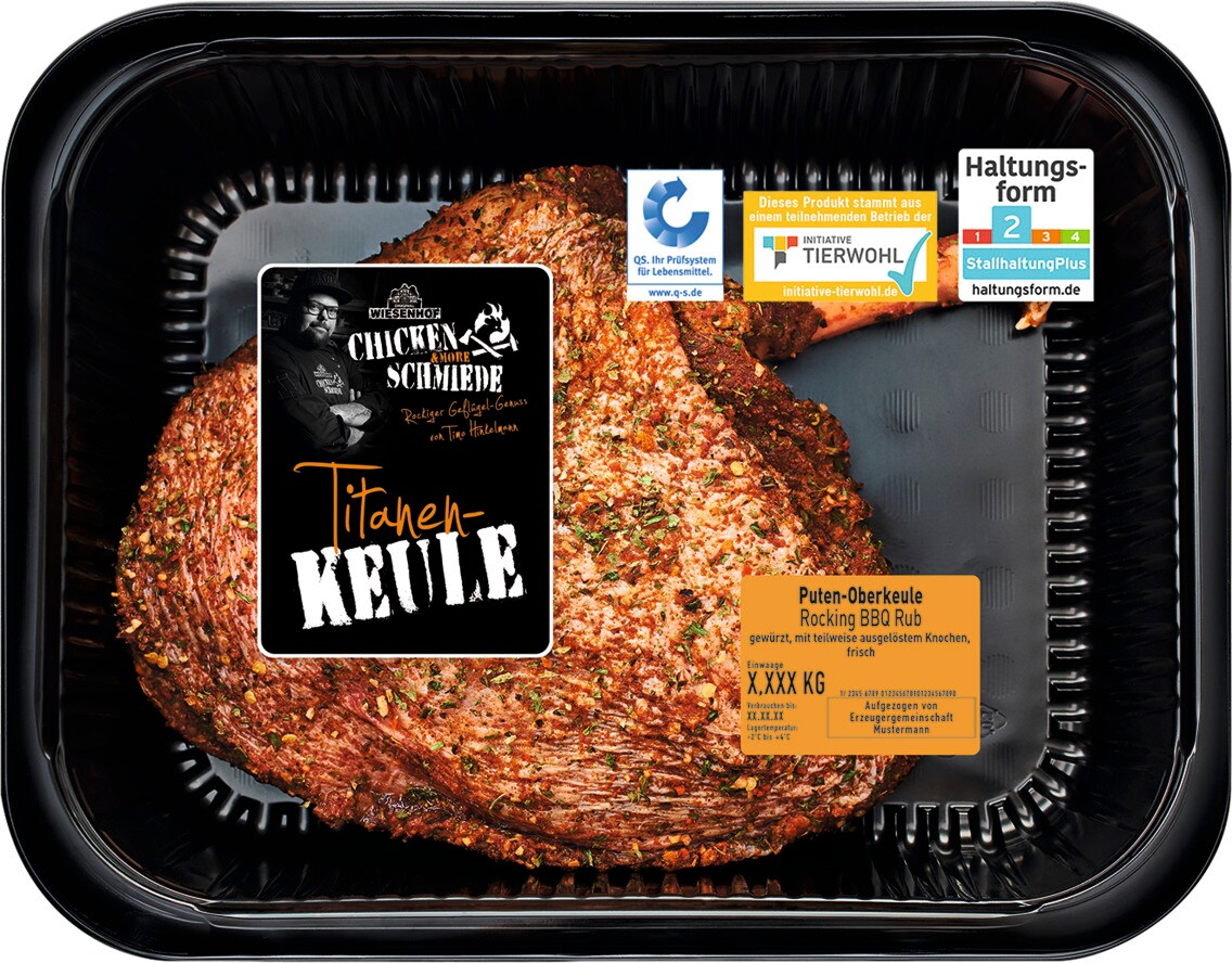 Wiesenhof Chicken & More Schmiede "Titanen-Keule" Puten-Oberkeule