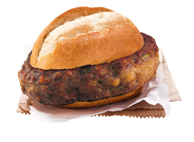 unser Brotzeitklassiker: Fleischpflanzerlsemmel
