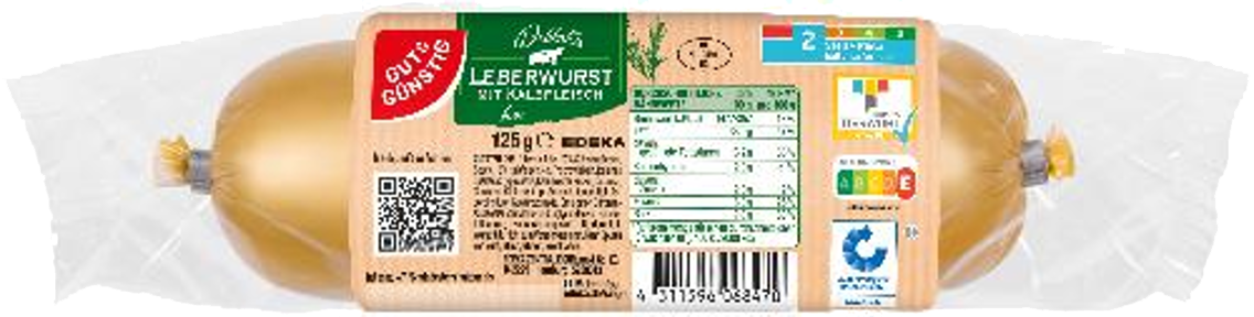 GUT&GÜNSTIG Delikatess Leberwurst mit Kalbfleisch